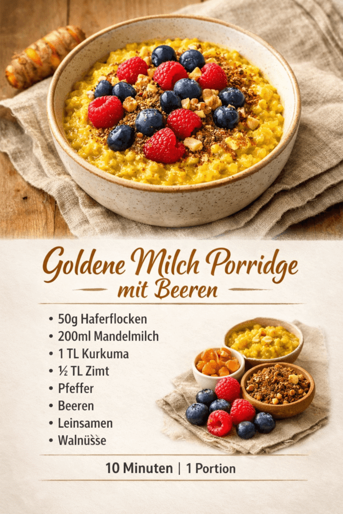 Goldene Milch Porridge