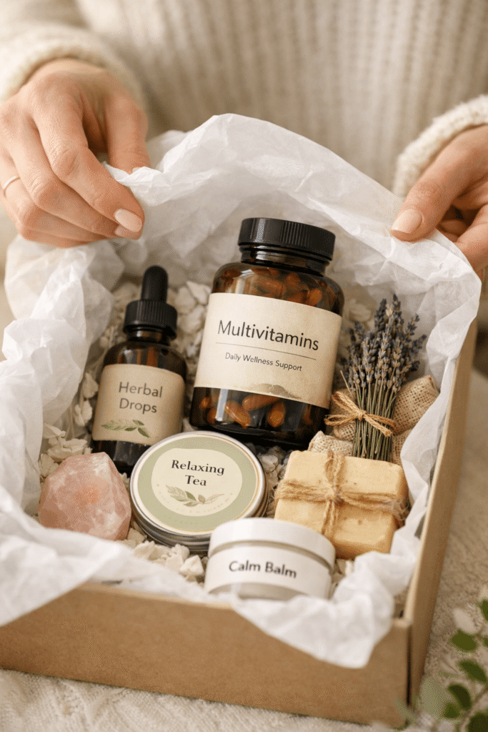 Geschenkbox mit Supplements