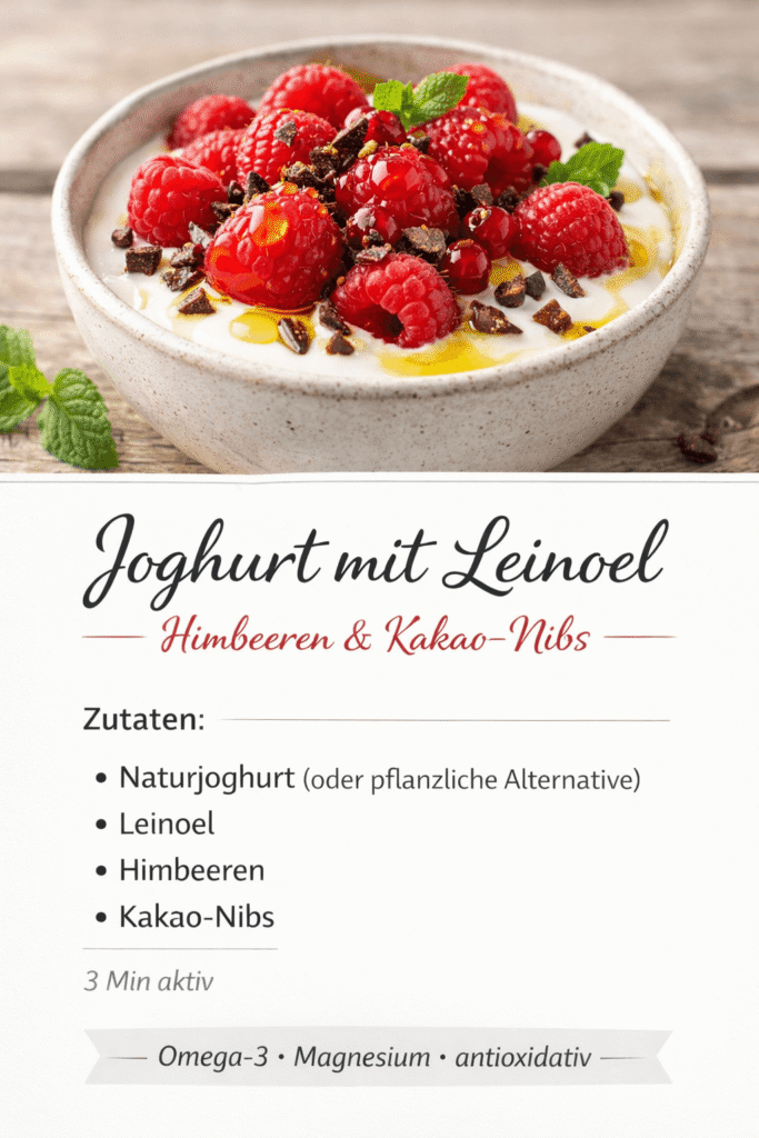 JOghurt mit Leinöl