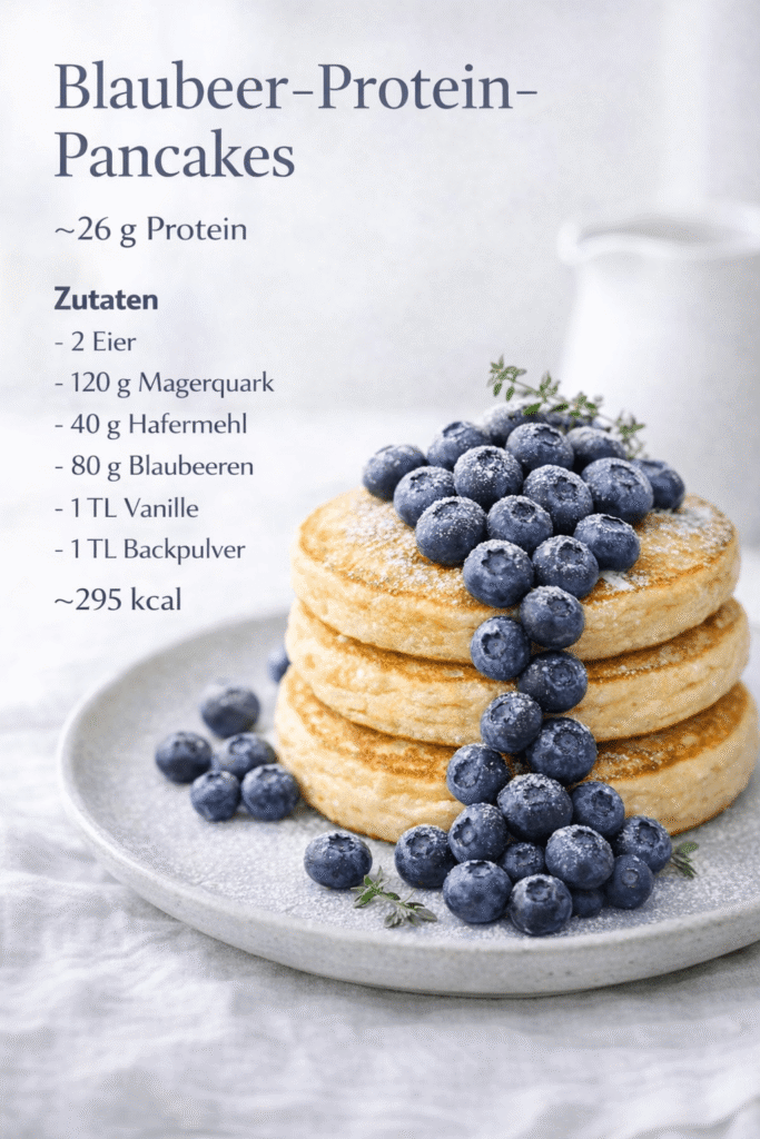 Blaubeer-Protein Pancakes