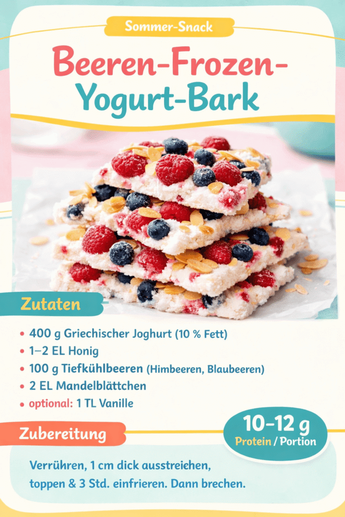 Beeren Frozen Yogurt Bark
