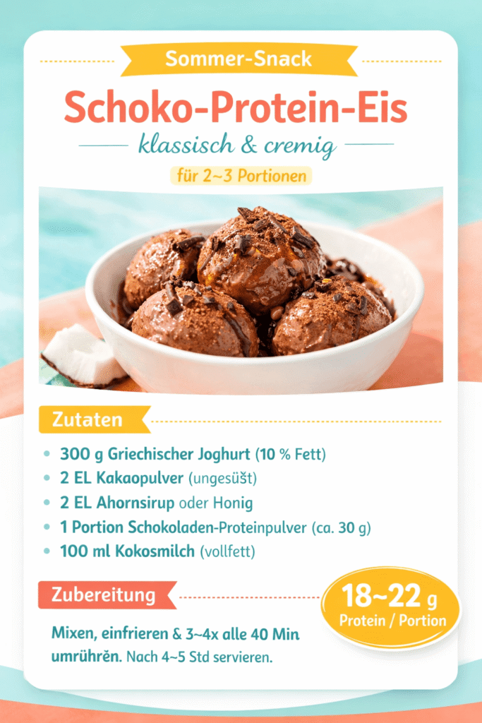 Schoko Protein Eis