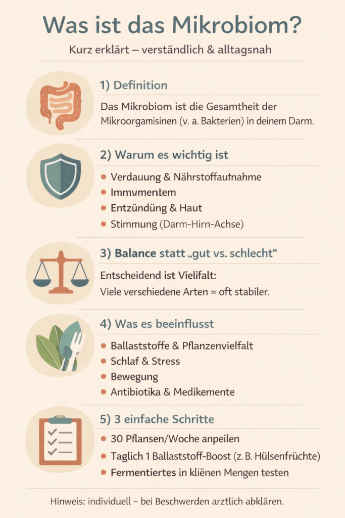 Infografik Mikrobiom