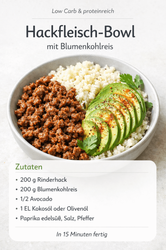 Hackfleisch Bowl