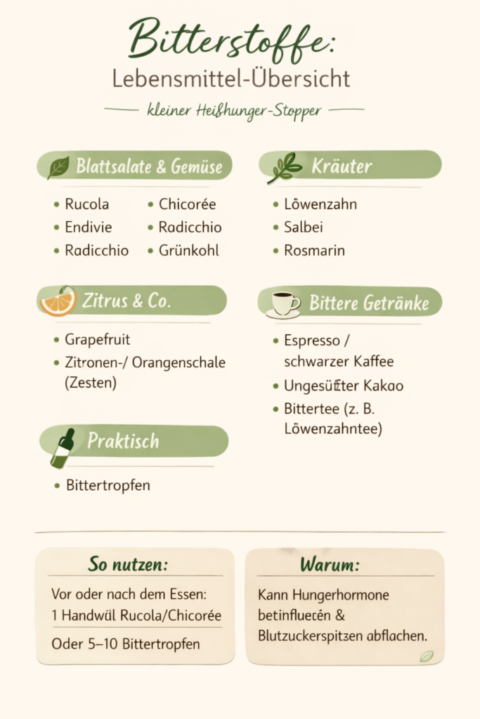 Übersicht Bitterstoffe