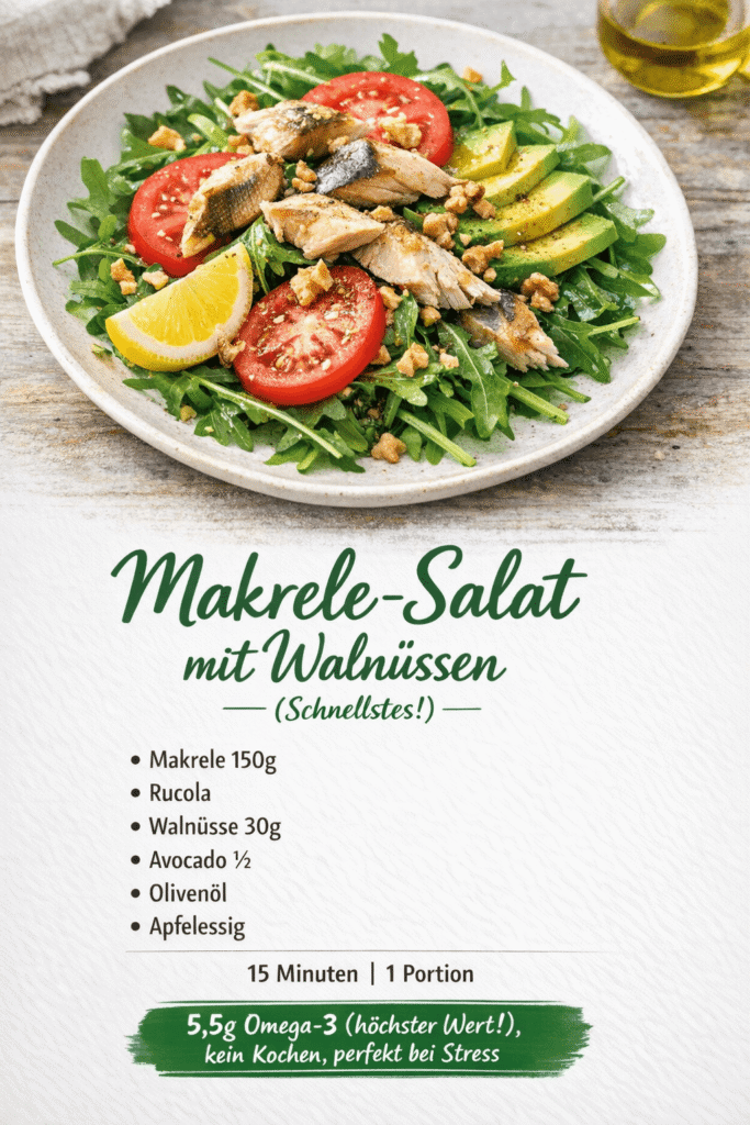 Makrele-Salat mit Walnüssen