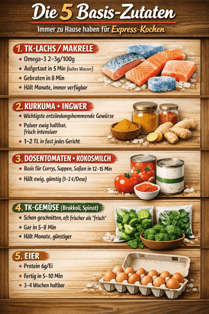 5 Basis Zutaten für antientzündliches Kochen