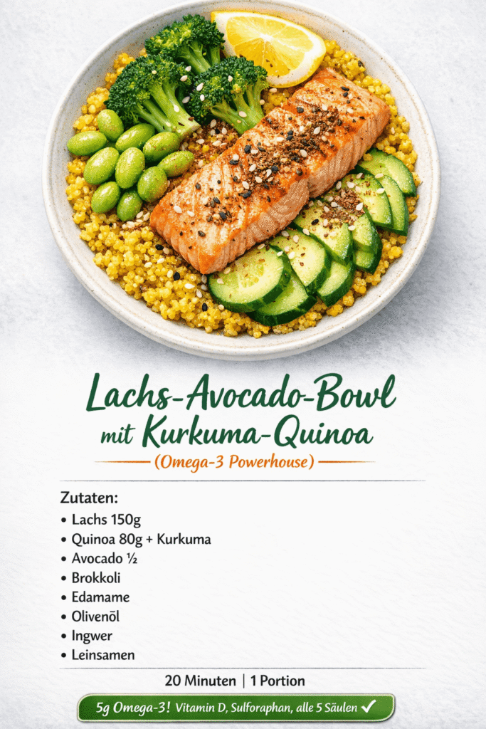 Lachs-Avocado-Bowl