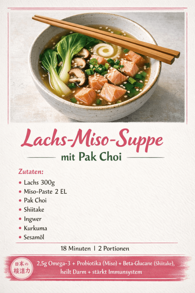 Lachs-Miso-Suppe