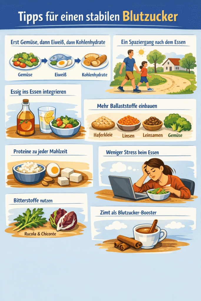 10 Tipps für einen stabilen Blutzucker