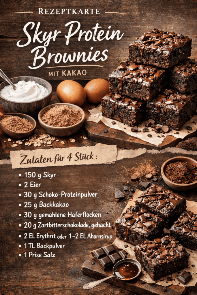 Skyr Protein Brownies