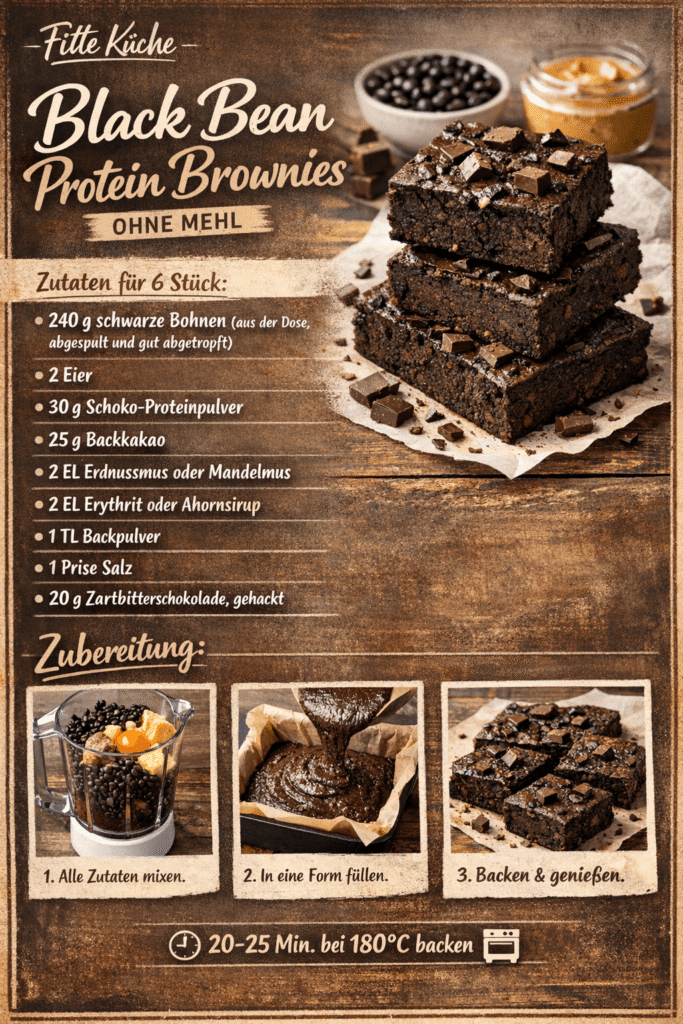 Black Bean Protein Brownies