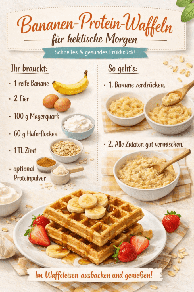 Bananen Protein Waffeln