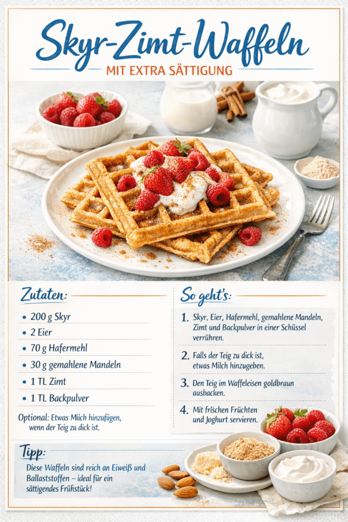 Skyr Zimt Waffeln