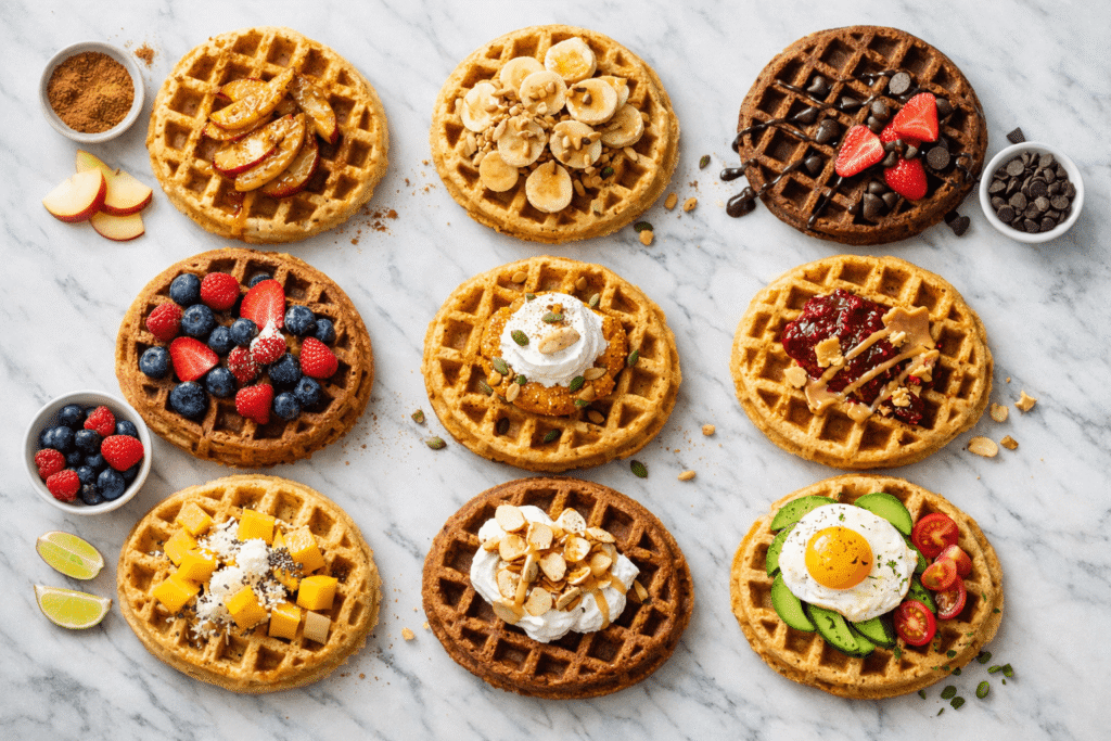 9 verschiedene Protein Waffel Rezepte