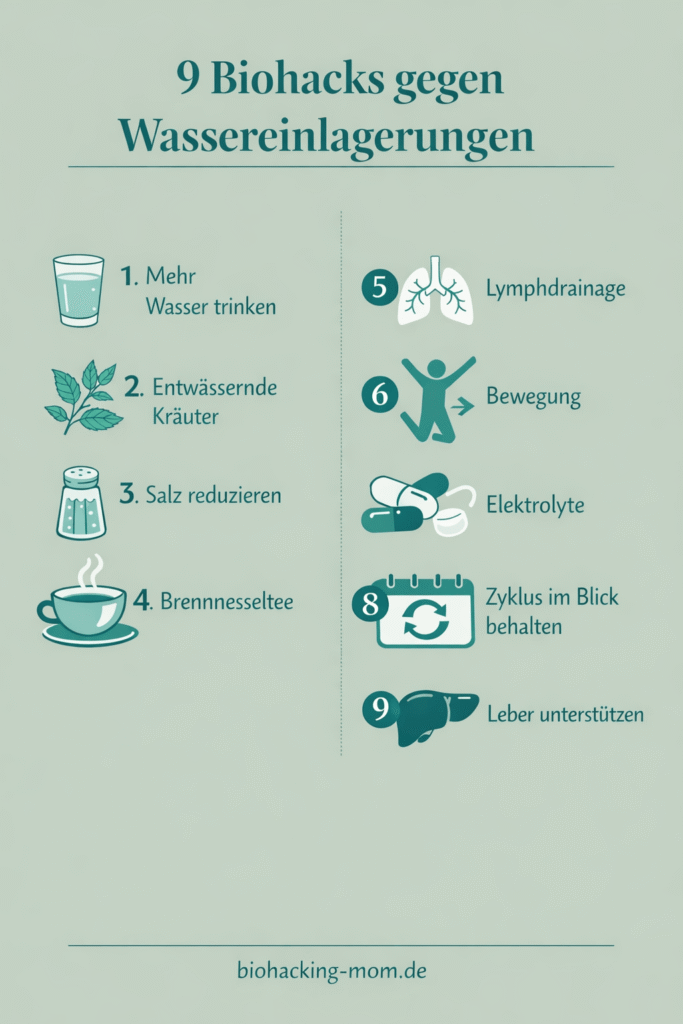 9 Biohacks gegen Wassereinlagerungen
