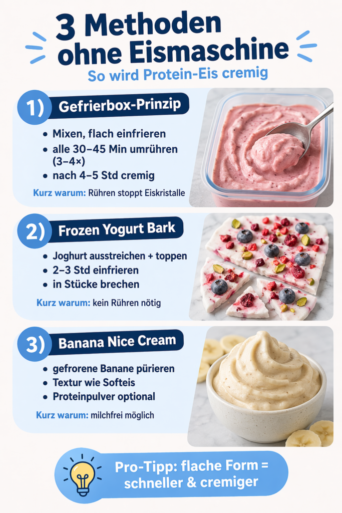 Eis ohne Eismaschine