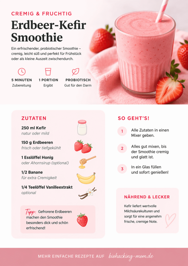 Erdbeer Kefir smoothie