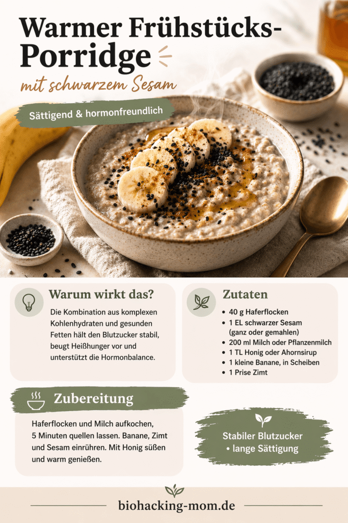 Frühstücksporridge mit Sesam