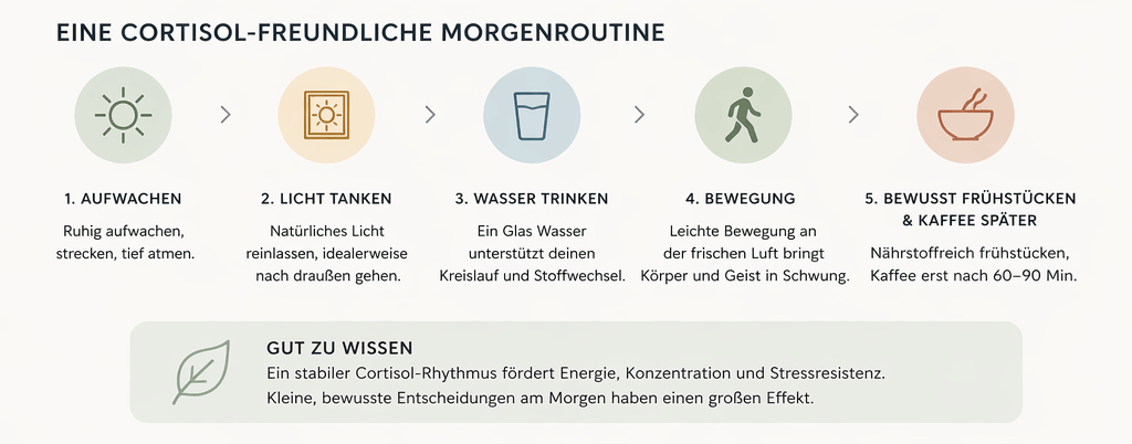 Cortisolfreundliche Morgenroutine