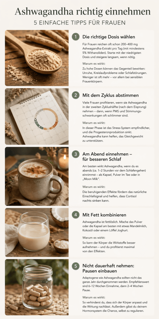 Ashwagandha richtig einnehmen