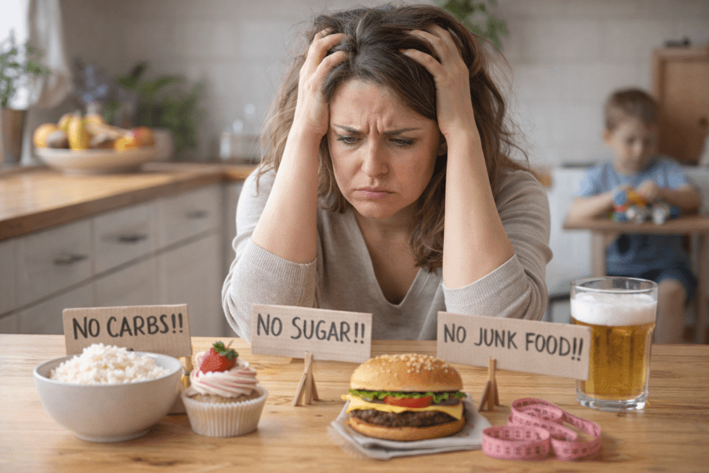 Diätstress am Küchentisch