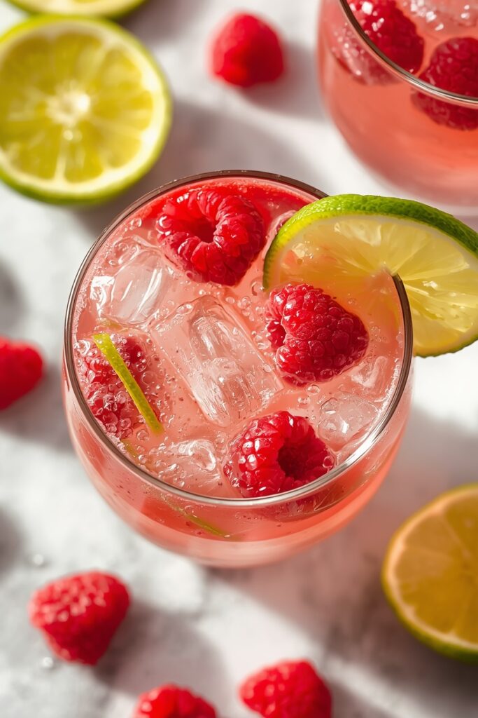 Himbeer-Limetten-Spritzer