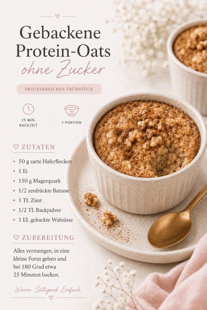 Gebackene Protein Oats