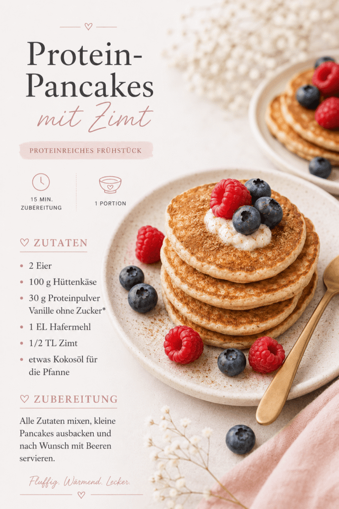 Protein Pancakes mit Zimt