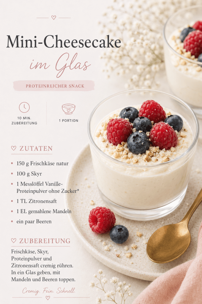 Mini Cheesecake im Glas