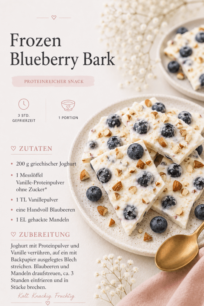 Frozen Blueberry Bark