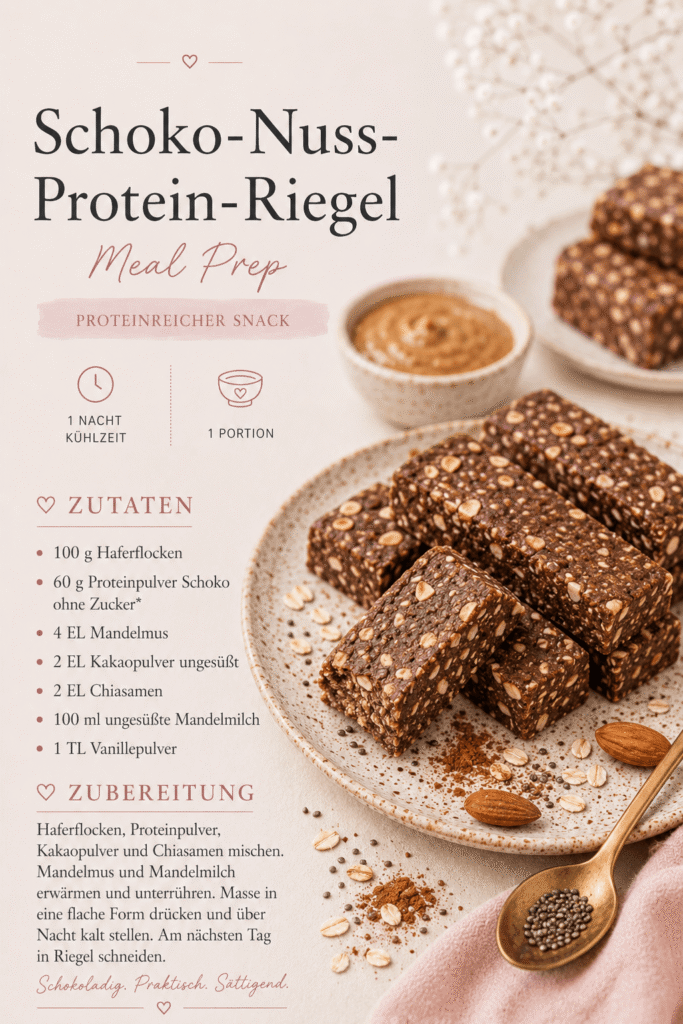 Schoko Nuss Proteinriegel